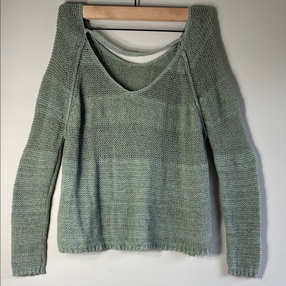 Free People Olive Knit Sweater - Picture 5 of 6